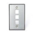 Leviton Number of Gangs: 1 302 Stainless Steel, Brushed Finish, Silver 43080-1S3